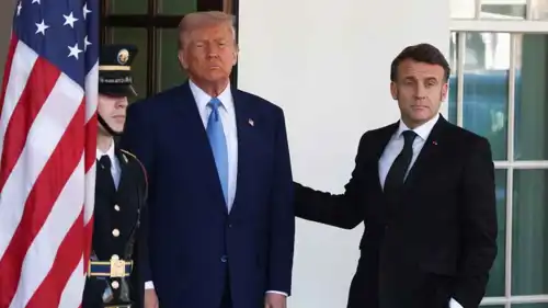 دونالد ترامب وإيمانويل ماكرون
