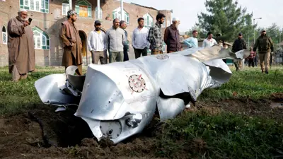 حطام معدني في كشمير الخاضعة للإدارة الهندية