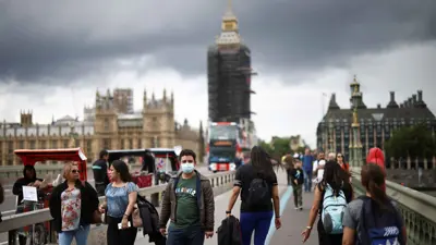 أثناء جائحة فيروس كورونا في لندن، بريطانيا