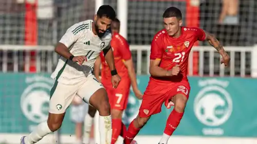 مباراة السعودية ومقدونيا