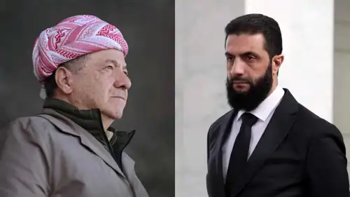 أحمد الشرع ومسعود بارزاني