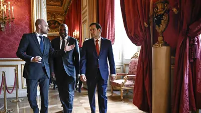 روبيو ونظيريه الفرنسي والبريطاني