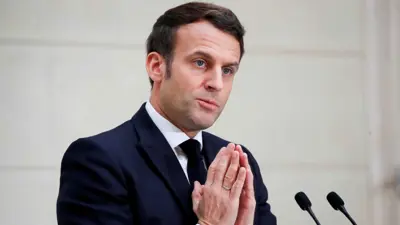 الرئيس الفرنسي إيمانويل ماكرون