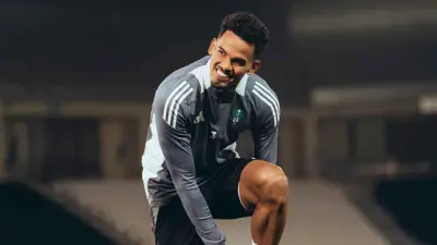 غالينو في تدريبات الأهلي السعودي