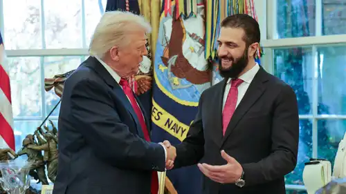 أحمد الشرع ودونالد ترامب