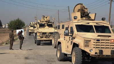 قوات قسد خلال عملية أمنية لملاحقة عناصر داعش 