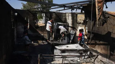 آثار اعتداء مستوطنين على منازل فلسطينيين في الضفة الغربية