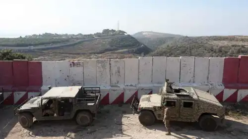 جنود لبنانيون قرب الحدود مع إسرائيل