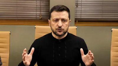 الرئيس الأوكراني فولوديمير زيلينسكي 