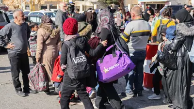 من الحدود اللبنانية السورية بعد سقوط الأسد