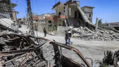 مشهد من الدمار في جنوب لبنان