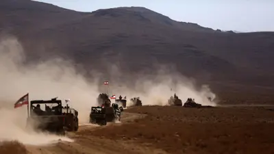 دورية للجيش اللبناني على الحدود مع سوريا