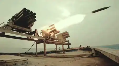 منصة إطلاق صواريخ تابعة للحشد الشعبي