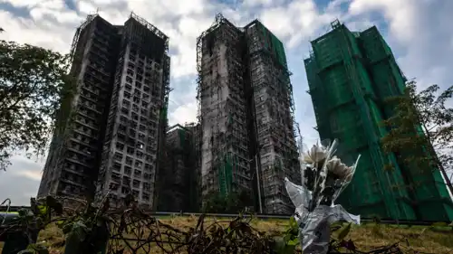 حريق الأبراج السكينة في هونغ كونغ