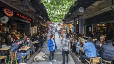 أحد المقاهي التركية 