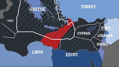 الحدود البحرية بين ليبيا وتركيا