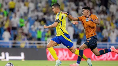 رونالدو في مباراة النصر والفيحاء
