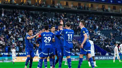 فريق الهلال السعودي في مواجهة الخلود 