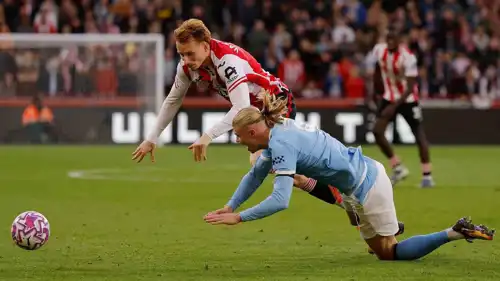 مباراة مانشستر سيتي ضد برينتفورد