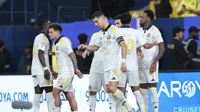 رونالدو في مباراة النصر والخليج