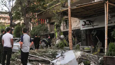 قصف سابق استهدف حي المزة بدمشق