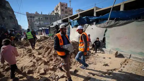 مخيم النصيرات في قطاع غزة