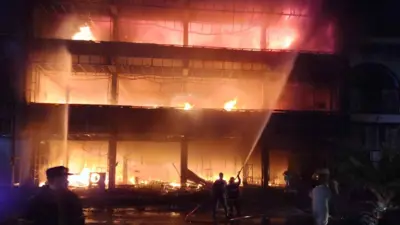 من موقع الحريق في تكريت