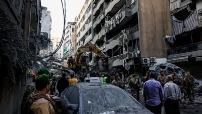 من موقع غارة على بيروت