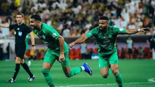 من مباراة الأهلي والاتحاد بالدوري السعودي