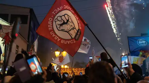 جانب من الاحتجاجات 