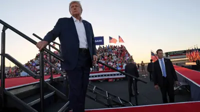 ترامب خلال فعالية انتخابية