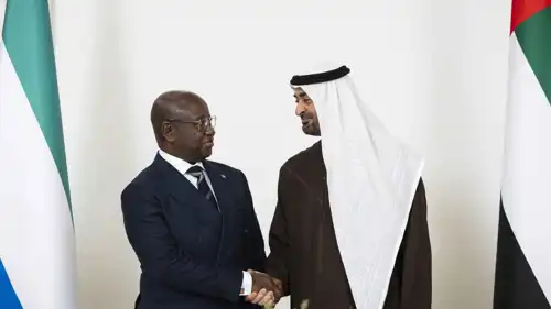 رئيس الإمارات ورئيس سيراليون
