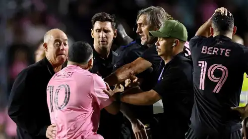 ليونيل ميسي تحت حصار الأمن بعد ودية لإنتر ميامي في بورتوريكو