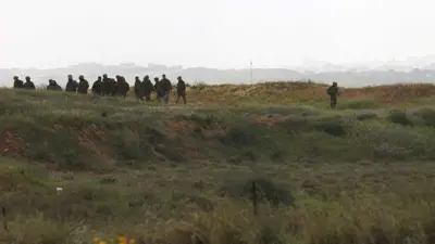 الجيش الإسرائيلي على طول الحدود الجنوبية لإسرائيل 