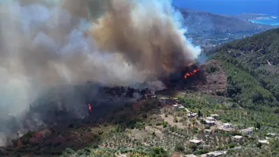 من الحرائق في سوريا