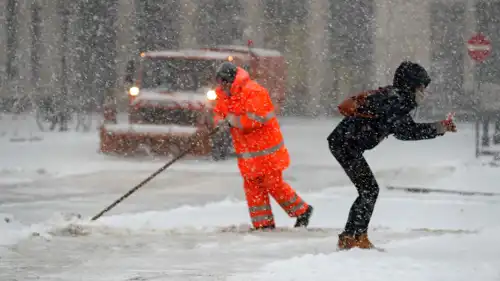 تعبيرية لتساقط الثلوج
