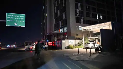 تفتيش أمني خارج فندق أربيل أرجان باي روتانا