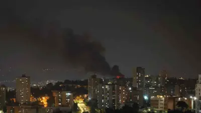 آثار قصف إيراني على مدينة حيفا