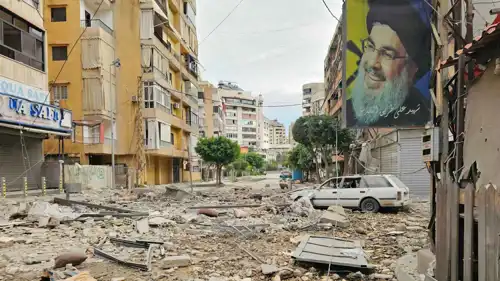 موقع غارة جوية إسرائيلية استهدفت حيًا في الضاحية الجنوبية