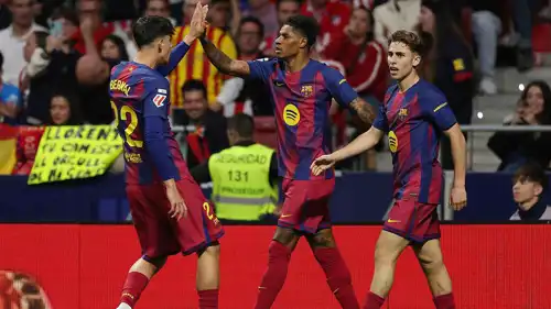 راشفورد مع زملائه في برشلونة