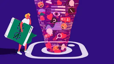 تعبيرية لخوارزميات انستغرام