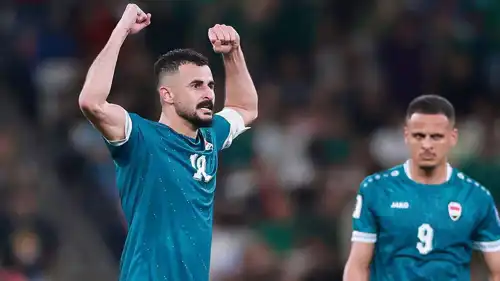 أيمن حسين يحتفل بتأهل العراق لكأس العالم 2026