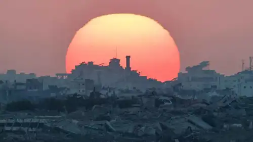 مشهد من مدينة غزة