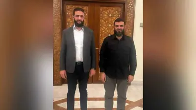 الرئيس أحمد الشرع ورئيس الاستخبارات حسين السلامة 