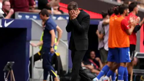 دييغو سيميوني بعد هدف ألفاريز