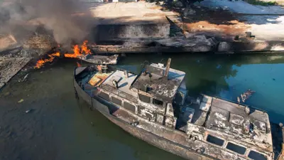 من الضربات الأخيرة على ميناء اللاذقية 