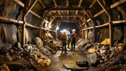 أحد مناجم الذهب في الصين