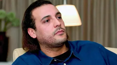 هانيبال القذافي بصورة التقطت في كوبنهاغن عام 2005 