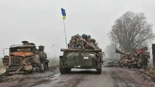 قوات أوكرانية على إحدى جبهات القتال مع روسيا
