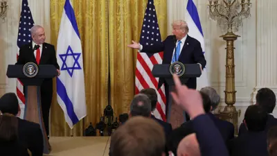 دونالد ترامب وبنيامين نتنياهو